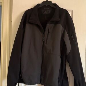 ZeroXposur Men's Black and Dark Gray Performance Jacket